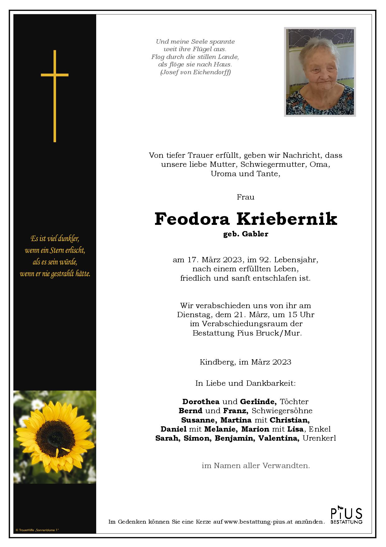 Feodora Kriebernik